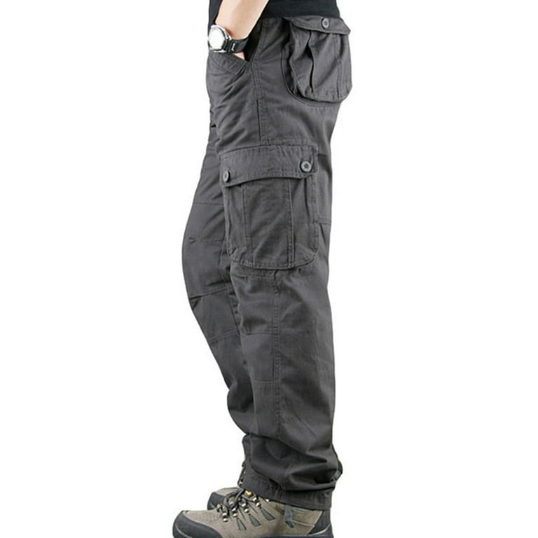 Haite Casual Multi-Pockets Cargo Pants For Men Outdoor Hiking