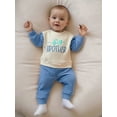 thumbnail image 5 of BemeyourBBs Toddler Boy Big Brother Outfits Spring Fall Winter Clothes Waffle Knit Letter Embroidery Long Sleeve Crewneck Sweatshirt Jogger Pants 2 Pcs Set Sweatsuit, 5 of 8