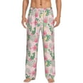 thumbnail image 2 of Goofa Tropical Pitaya Printed Soft Pajama Pants for Men, Wide Leg Comfy Casual Lounge Yoga Pants-Large, 2 of 9