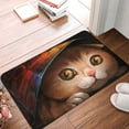 thumbnail image 4 of Rateoe Animal Cat Pattern Flannel Door Mat Indoor Outdoor Entrance, Waterproof All-Weather Doormat,Fade Resistant, Low Profile Entryway Mat 16x24in, 4 of 7