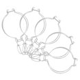 thumbnail image 1 of GAXIRE 5Pcs Jar Wire Clamps Stainless Steel Fastenings For Easy Fastening In Coffee Shop, 1 of 8