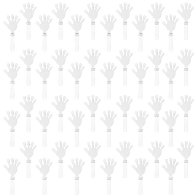 Baquetones ZCYSRLQIN, 48 unidades, de plástico blanco, 19 cm, para fiestas