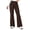 Brown, variant on Flared Pants for Women High Waisted Lightweight Pull On Pants Workout Bootcut Work Pants