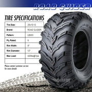 Roadguider ATV/UTV Tires 25x10-12 25x10x12 6PR 10273, Set 4