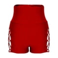 thumbnail image 7 of MGDXOX Women's High Waisted Fashion Swim Bottoms Tummy Control Bathing Suit Bottoms with Crisscross Side Cutouts Red XXL, 7 of 7