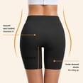 thumbnail image 3 of 3 Pack Slip Shorts for Women Under Dress Comfortable Smooth Seamless Boyshorts Buttlift Panties Biker Shorts, 3 of 6