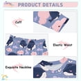 thumbnail image 4 of Blue Whale Pattern Cotton Pajamas 2 Piece Set Sleepwear Soft and Comfortable Homewear Nightwear, 4 of 7