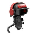 thumbnail image 2 of Soporte para teléfono de motocicleta con minivisera, abrazadera de teléfono con bloqueo automático para motocicleta, bicicleta y Scooter Espejo retrovisor, 2 of 6