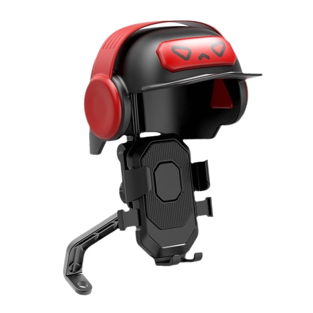 pitrice Motorcycle Phone Mount Cell Phone Clamp Handbar Smartphones Cell Phones for All Installation Rearview Mirror Height 25cm
