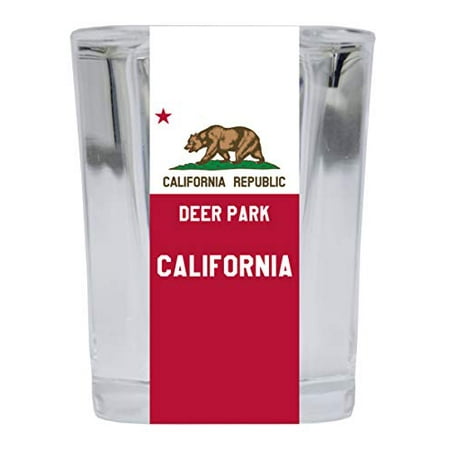 

Deer Park California Souvenir 2 Ounce Square Shot Glass 4 Pack
