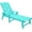 Blue, variant on Dextrus Outdoor Chaise Lounge Chair with Wide Armrest and Adjustable Backrest, Waterproof Resin Patio Lounger with 350lbs Capacity