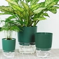 thumbnail image 1 of Flower Pot Automatic Watering Corrosion Resistant PP Succulent Plant Pot for Office, 1 of 9