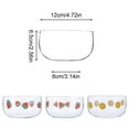 thumbnail image 2 of ​​ZCSKFIN 500ml High Borosilicate Clear Glass Salad Bowl, Features Cute Strawberry, Watermelon, and Orange Prints, Perfect for Desserts, Snacks, and Tabletop Presentation​​, 2 of 8