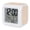 Orange, Apricot, Salmon, Cream, variant on Polka Dot Digital Alarm Clock for Bedrooms, Smart LED Alarm Clock with 7 Color Changing Night Light, Pink Modern Geometric Vintage Spots Silent Wake Up Clocks for Sleep Study Cooking 3.2"x3.2"