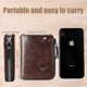 thumbnail image 3 of Mens Wallet, RFID Blocking Slim Flip Wallets, Credit Card Holder, Leather Zipper Wallets for Men,Holds up to 14 Cards,Credit Card Slots,etc. Brown, 3 of 5