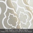 thumbnail image 4 of Haperlare Moroccan Linen Curtain Rod Pocket Light Filtering Curtains for Living Room Bedroom, 52 W x 84 L 2 Panels Set Taupe, 4 of 5