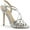 Silver Metallic Polyurethane, variant on Women's Pleaser Amuse 13 Strappy Sandal