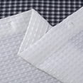thumbnail image 5 of Ombre Waffle 3D Striped Waffle Weave Textured Ombre Stripe Designed Fabric Shower Curtain with 12 Roller Ball Hooks included 70 x 72 in Navy, 5 of 7