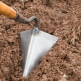 thumbnail image 2 of Triangle Garden Hoe, Warren Hoe, Flower Vegetable Planting Hoe, Stainless Steel Weed Remover Edger Lawn Tool, Gardening Hand Tools Hoe for Ridging Weeding Digging Loosening Edging Soil, 2 of 8