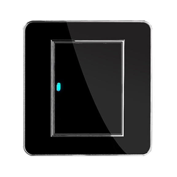 1 Gang 1 Way Random Click On / Off Wall Light Switch With LED Indicator Acrylic Crystal Panel ,Easy to Installation