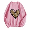 thumbnail image 2 of JUSLIO Crewneck Womens Sweatshirts Hoodless Leopard Print Hoodies Fall / Winter Long Sleeve Casual Comfortable Everyday Sweatshirts, 2 of 4