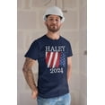 thumbnail image 2 of Election 2024 Haley 2024 Paint Stroke American Flag Mens T Shirt, 2 of 5