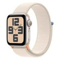 thumbnail image 1 of Open Box - Apple Watch SE GPS 40mm Starlight Aluminum Case with Starlight Sport Loop, Fitness Tracker Smartwatch with Heart Rate, GPS & Swimproof Design (Gen 2, 2023), 1 of 6