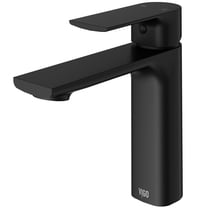 VIGO Davidson Single Handle Single-Hole Bathroom Faucet Sink in Matte Black
