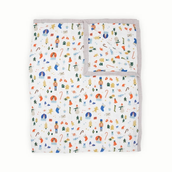 Manta Little Unicorn Premium acolchada de muselina XL