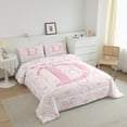 thumbnail image 3 of Erosebridal Initial A-Z Comforter Sets King Size, Initial Letter D Comforters & Duvets, Girly Fairly Decor, Reversible 3pcs, 3 of 7