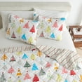 thumbnail image 2 of Christmas Quilt Set - Lightweight, Soft, Seasonal - 3-Piece Reversible Holiday Bedding Set (Twin / Twin XL, Happy Hillside), 2 of 6