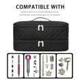 thumbnail image 2 of Double Layer Travel Case for Hair Dryer Brush & Styler, Universal Compatible Storage Organizer Bag with Padded Water-Resistant Protection for Most Air Stylers, Attachments & Accessories, Black, 2 of 7