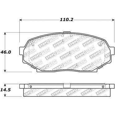 StopTech Street Touring 1/05-09 Audi A4/A4 Quattro Front Brake Pads