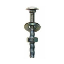 Hillman 1/4 in. Dia. x 2-1/2 in. L Zinc-Plated Steel Carriage Bolt 100 pk