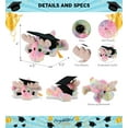 thumbnail image 4 of DolliBu Rainbow Lying Moose Graduation Plush Toy - Super Soft Lying Moose Plush Graduation Stuffed Animal Dress Up Gown and Cap Tassel Outfit - Congratulatory Graduation Gift – 9.5 Inches, 4 of 6