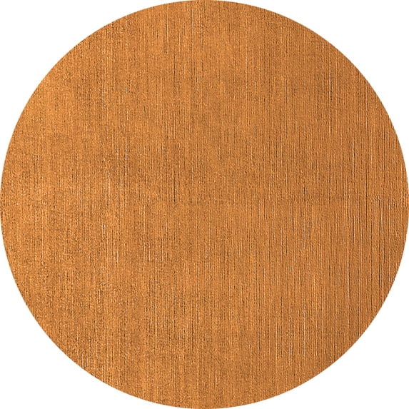 Ahgly Company Indoor Round Oriental Orange Industrial Area Rugs, 3' Round