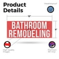 thumbnail image 2 of Bathroom Remodeling Vinyl Decal 12 Inch x 5 Inch Weatherproof Heavy-Duty Adhesive Backing | Renovation Services, Home Improvements, Custom Designs | Made in USA, 2 of 6