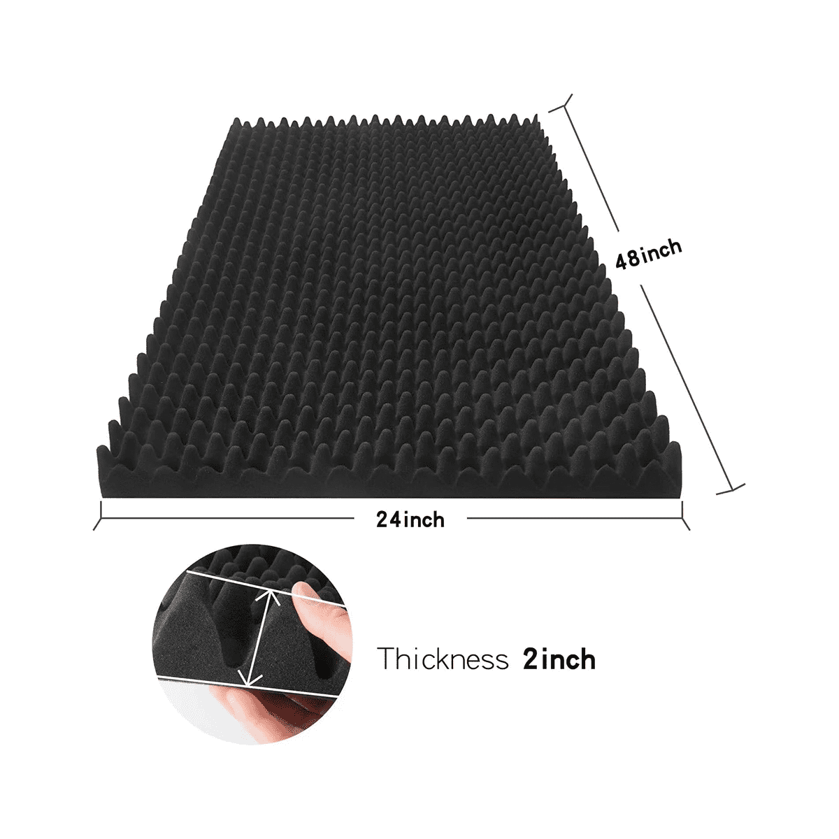 2 Pack Acoustic Foam Panels, for Home,Office, Recording Room, Studio