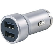 Blackweb Dual-Port Car Charger, Silver