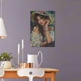 thumbnail image 5 of 16x24 inch Oil Painting Canvas Flower Hat Woman,Woman & Man Cave,Bar,Cafes,Lounge Wall Art Decor Poster Prints,Gift For Lover,Exquisite Hat Woman Decorative Paintings,Bathroom,Home,Bar Decor, 5 of 6