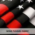 thumbnail image 6 of G128 Thin Red Line Flag, 3x5 ft, 220GSM Embroidered Tough Spun Polyester, Brass Grommets, Heavy Duty, 6 of 8
