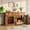 Brown, variant on 60 Inch Heavy Duty Dog Crate Furniture for Two Dogs, Dog Kennel TV Stand with 2 Drawers, Indoor End Table for Small to Medium Dogs, White