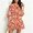 Z02#Red, variant on Fesfesfes Womens Dress Floral Print V Neck Spring Dress Loose Casual Short Sleeve Beach Cover Up Tassel Tunic Dress