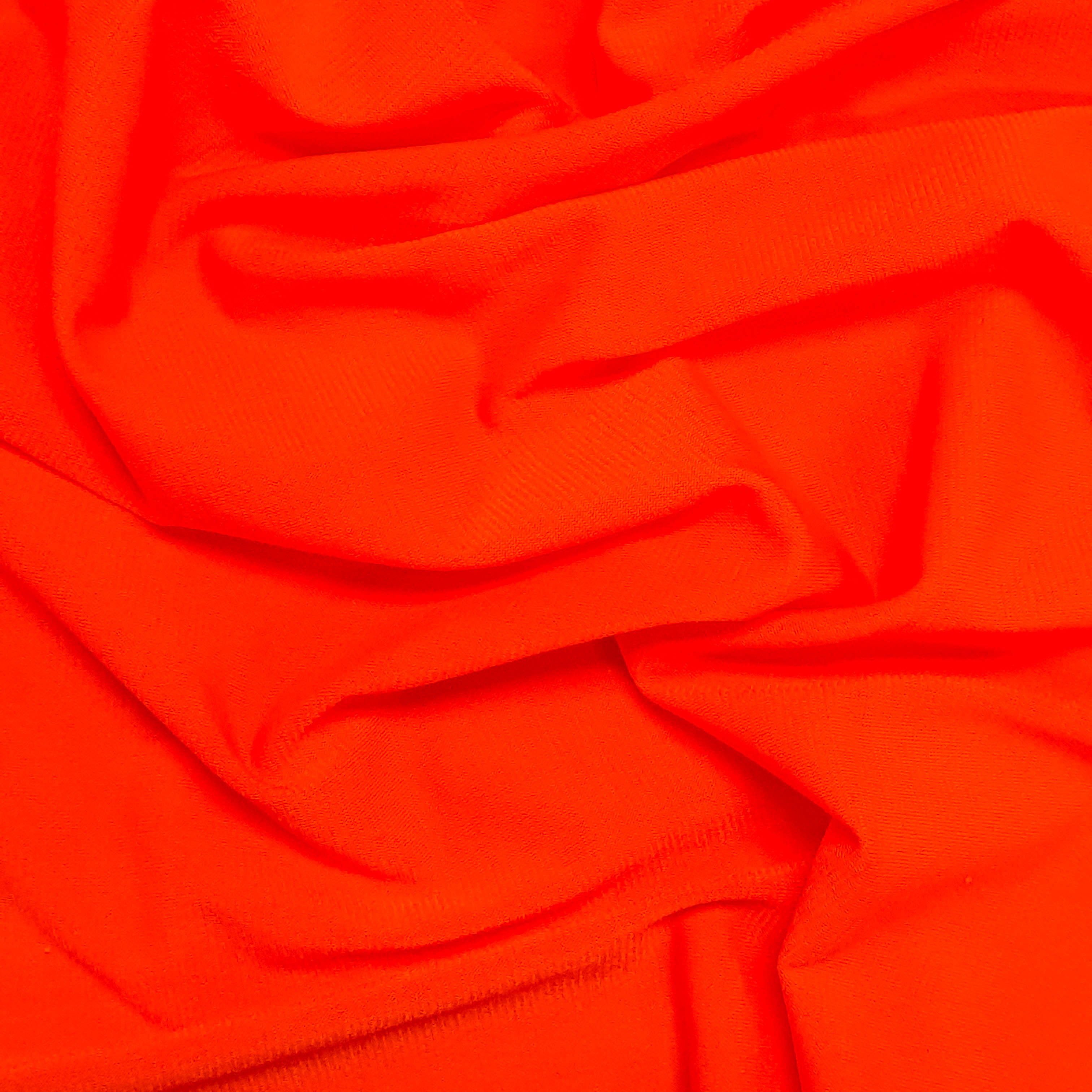 FREE SHIPPING!!! Orange Neon ITY Stretch Jersey Knit Fabric Twist Yarns ...