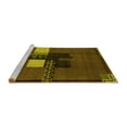 thumbnail image 2 of Ahgly Company Machine Washable Indoor Square Abstract Yellow Modern Area Rugs, 7' Square, 2 of 4