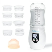 Portable Bottle Warmer for Travel, Cordless Baby Bottle Warmer, Rechargeable Bottle Warmer, Fast Heating, White