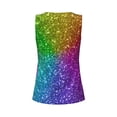 thumbnail image 5 of Sigee Colorful Glitter for Women's Workout Tank Top,Running Tank Tops,Sleeveless Gym ClothesX-Large, 5 of 8