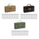 thumbnail image 4 of Toystoory Bolsa de especias portátil marrón para barbacoa, juego de bolsas de lona con barbacoa cifrada de 16 seguridad, Camping portátil Kits de desorden para acampar Negro, 4 of 6