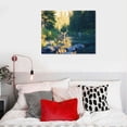 thumbnail image 5 of Orinice Lone Deer In Montana Forest Along Flowing Stream Nature Photograph 16x12in, 5 of 6