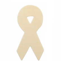 25 Pcs Awareness Ribbons 5-3/4" tall x 2-3/4" wide x approx 1/8" thickMade from birch plywood.